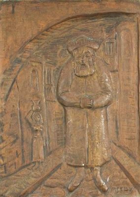 Rabbi in the old city by Arieh Merzer - Auction record, sale price, and art valuation. Compare with similar artists and explore comparable artworks.