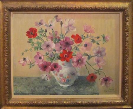 Anemones in vase