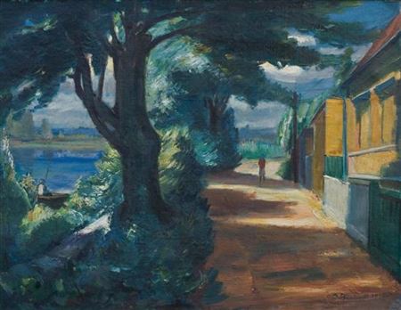 Figure in landscape