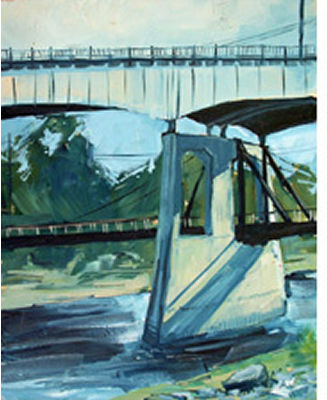 Sample artwork by Aaron Cordell Johnson (Born 1978), known for painting, landscape, sky - View similar artists and auction records