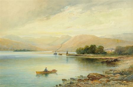 "On Windermere Lake" by Emil A Krause - Auction record, sale price, and art valuation. Compare with similar artists and explore comparable artworks.