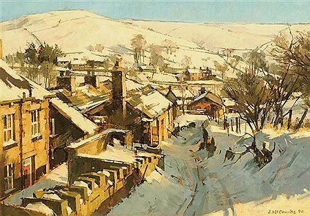 "View on Woodhouse Knowl, Delph, Winter"