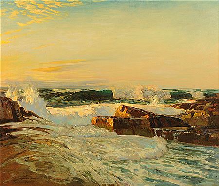 "Evening on The Cornish Coast"