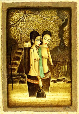 Two Sisters by Lye Yau Fatt - Auction record, sale price, and art valuation. Compare with similar artists and explore comparable artworks.