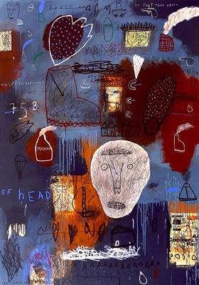 Sample artwork by Heri Kris (Born 1967), known for painting - View similar artists and auction records