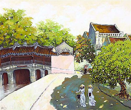 A Corner Street in Hanoi, 2006 by Duong Ngoc Son - Auction record, sale price, and art valuation. Compare with similar artists and explore comparable artworks.