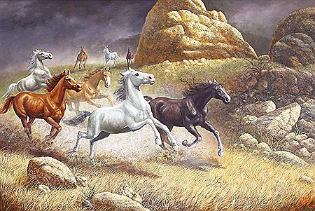 Horses in Gold Mountain, 1996