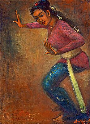 Dance Teacher (Instructor), 1973 by Agus Djaya - Auction record, sale price, and art valuation. Compare with similar artists and explore comparable artworks.