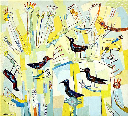 Sample artwork by Faizal (Born 1965), known for painting - View similar artists and auction records
