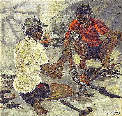Pandai Besi, 1989 by Tjoe Ing Lim - Auction record, sale price, and art valuation. Compare with similar artists and explore comparable artworks.
