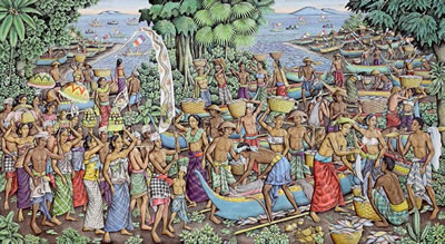 Balinese Procession by I Wayan Dolik - Auction record, sale price, and art valuation. Compare with similar artists and explore comparable artworks.