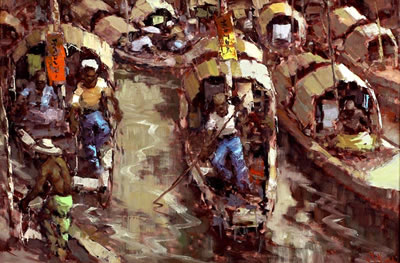 Activities at the Floating Market