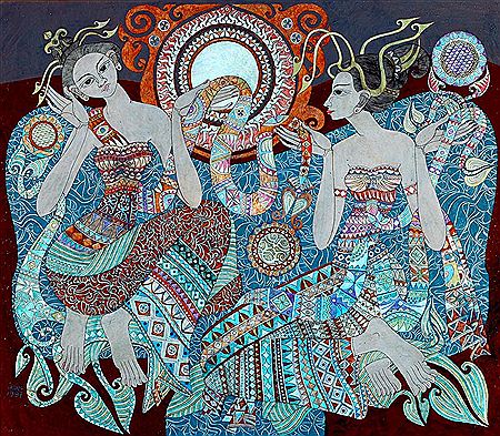 Dua Dewi, 1997 by Irsam - Auction record, sale price, and art valuation. Compare with similar artists and explore comparable artworks.