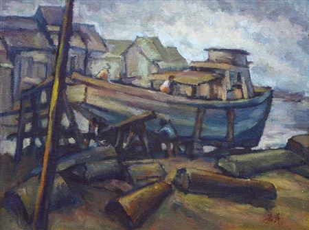 Repairing Boat