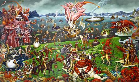 Sample artwork by Hening Purnamawati (Born 1960), known for painting - View similar artists and auction records