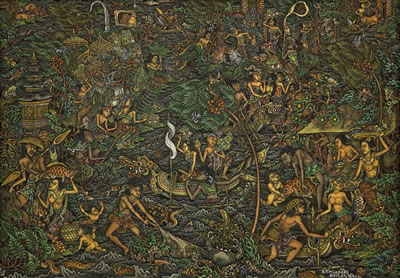 Sample artwork by Ketut Murtika (1954 - 1995), known for painting - View similar artists and auction records