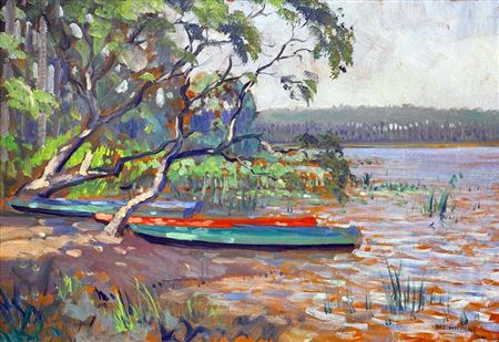 Boat in The Lake, 1951