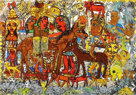 Kuda-kudaan, 2011 by I Made Djirna - Auction record, sale price, and art valuation. Compare with similar artists and explore comparable artworks.