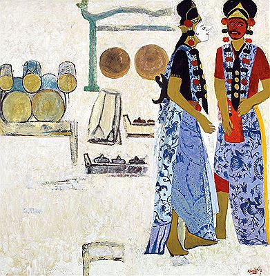 Dialog Penari Topeng, 2003 by Kaboel Suadi - Auction record, sale price, and art valuation. Compare with similar artists and explore comparable artworks.