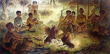 Adu Ayam by Shui Cheng - Auction record, sale price, and art valuation. Compare with similar artists and explore comparable artworks.