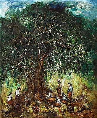 Pasar Ayam Di Bawah Pohon Beringin, 1989 by Maria Tjui - Auction record, sale price, and art valuation. Compare with similar artists and explore comparable artworks.