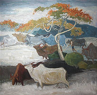 Shepard Boy, 1990's by Tew Nai Tong - Auction record, sale price, and art valuation. Compare with similar artists and explore comparable artworks.