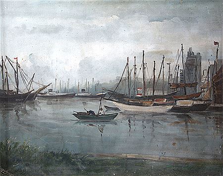 Sample artwork by Yusoff Abdullah (1928 - 2006), known for marine scene painting, realism and abstraction - View similar artists and auction records