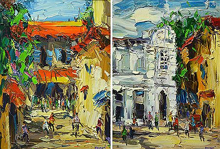 Left: Happy Day I Right: Happy Day II, 2010