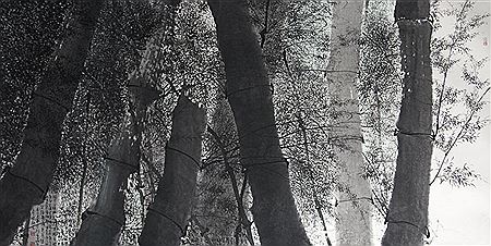 Bamboo Trees, 1990 by Dr Thiensoong Cheah - Auction record, sale price, and art valuation. Compare with similar artists and explore comparable artworks.