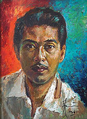 Portrait of Abdul Aziz: Self-portrait