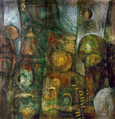 Sample artwork by Syed Thajudeen (Born 1943), known for painting - View similar artists and auction records