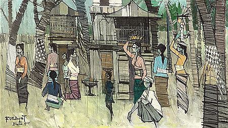 Bali Life, 1965 by Martadireja Roedyat - Auction record, sale price, and art valuation. Compare with similar artists and explore comparable artworks.