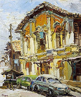 Sample artwork by Chong Hong Fatt (Born 1941), known for architectural site and landscape painting, postcards - View similar artists and auction records