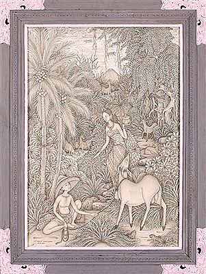 Gembala Sapi by I Ketut Kebut - Auction record, sale price, and art valuation. Compare with similar artists and explore comparable artworks.