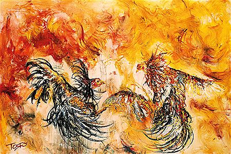 Adu Ayam by Toro - Auction record, sale price, and art valuation. Compare with similar artists and explore comparable artworks.