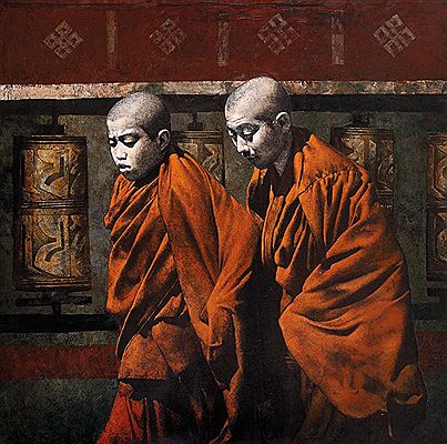 Dua Biksu, 2009 by Gusti Agung Mangu Putra - Auction record, sale price, and art valuation. Compare with similar artists and explore comparable artworks.
