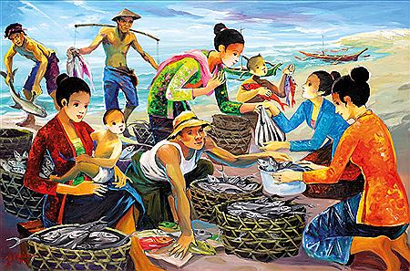 Nelayan, 2013 by Gunawan Bagea - Auction record, sale price, and art valuation. Compare with similar artists and explore comparable artworks.