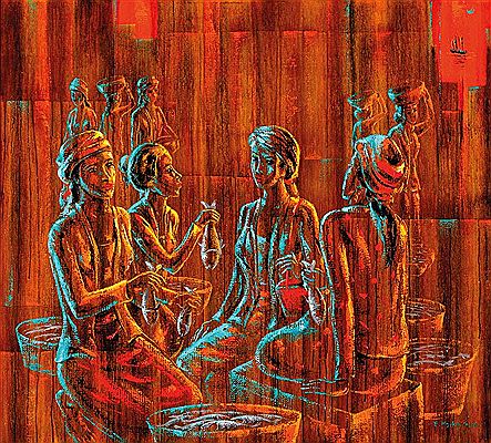 Sample artwork by Markas Edi (21st Century), known for painting - View similar artists and auction records
