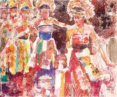 Rejang Tenganan Luar, 2004 by KS Yadi - Auction record, sale price, and art valuation. Compare with similar artists and explore comparable artworks.