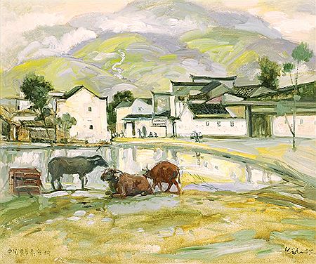 Sample artwork by Sia Koeh (Born 1938), known for painting - View similar artists and auction records