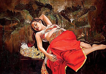 Sample artwork by Josephine Linggar (Born 1943), known for painting - View similar artists and auction records