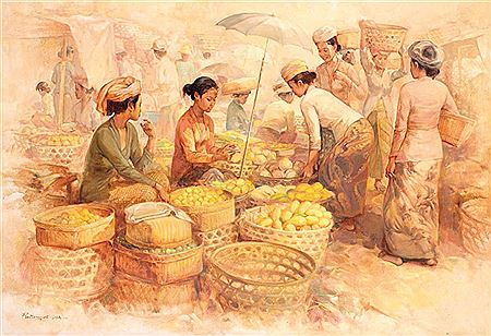 Sample artwork by Rustamadji (1932 - 1990), known for painting - View similar artists and auction records