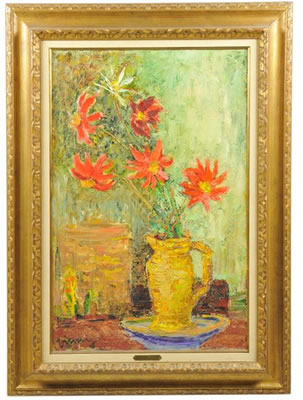 Pot Jaune, Dalhias Rouges
