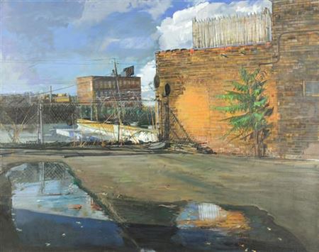 Parkinglot off S State Street, 2001 by Jerome Witkin - Auction record, sale price, and art valuation. Compare with similar artists and explore comparable artworks.