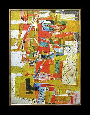 Composition jaune. 1955.
