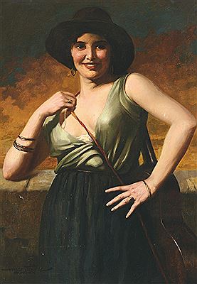 Portrait einer jungen Frau mit Gitarre