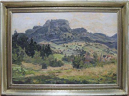"Blick auf Laufen an der Eyach und Gräbelesberg" by Roland Niederbuhl - Auction record, sale price, and art valuation. Compare with similar artists and explore comparable artworks.