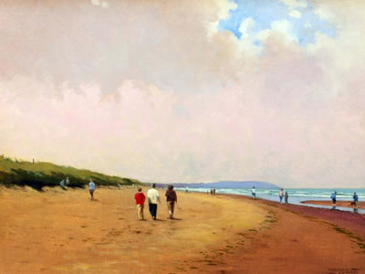 "Walking at Clogherhead"