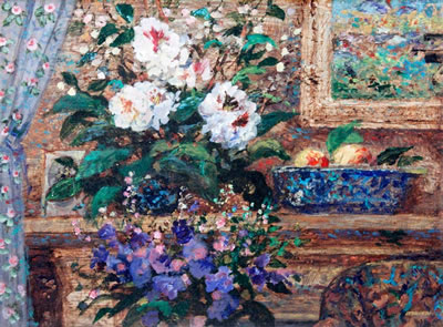 "Still Life with Oil Painting"