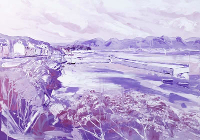 "Twelve Pins, Connemara" by Reza MacDougald - Auction record, sale price, and art valuation. Compare with similar artists and explore comparable artworks.
